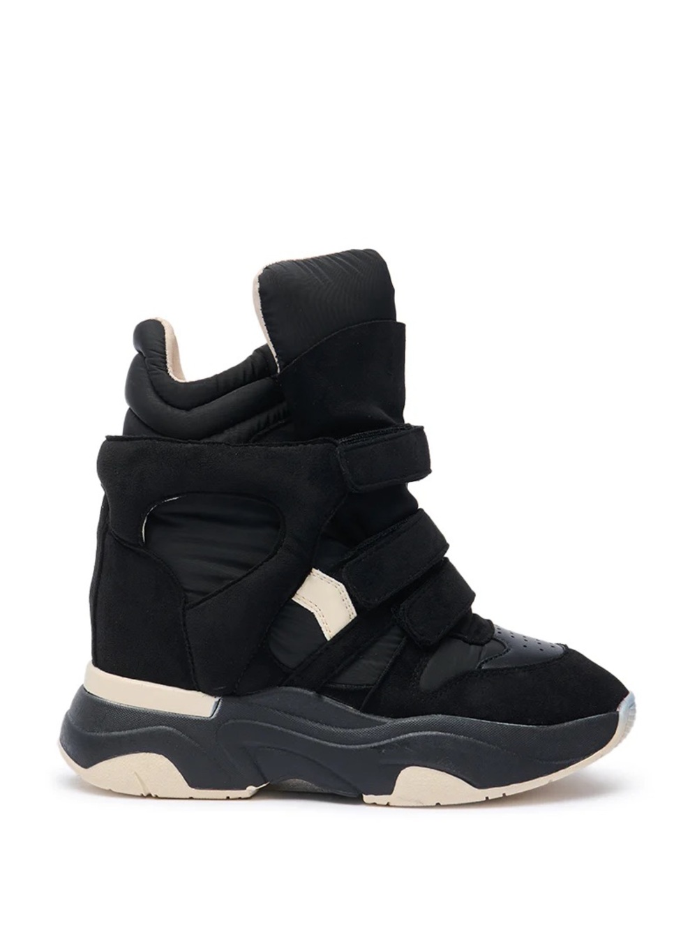 Liliana MARANTO Chunky Black Wedge Sneakers